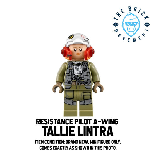 LEGO STAR WARS Resistance Pilot A-Wing Tallie Lintra Minifigure