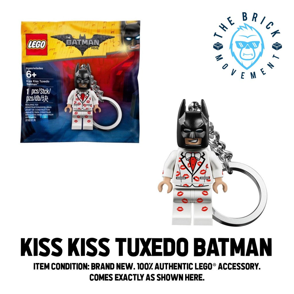 LEGO DC Kiss Kiss Tuxedo Batman Keychain Polybag