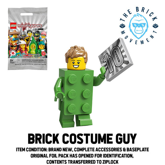 LEGO Collectible Minifigure Series 20: Brick Costume Guy Minifigure