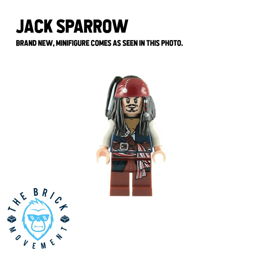 LEGO PIRATES OF THE CARRIBEAN Jack Sparrow Minifigure