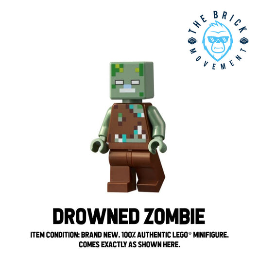 LEGO MINECRAFT Drowned Zombie Minifigure