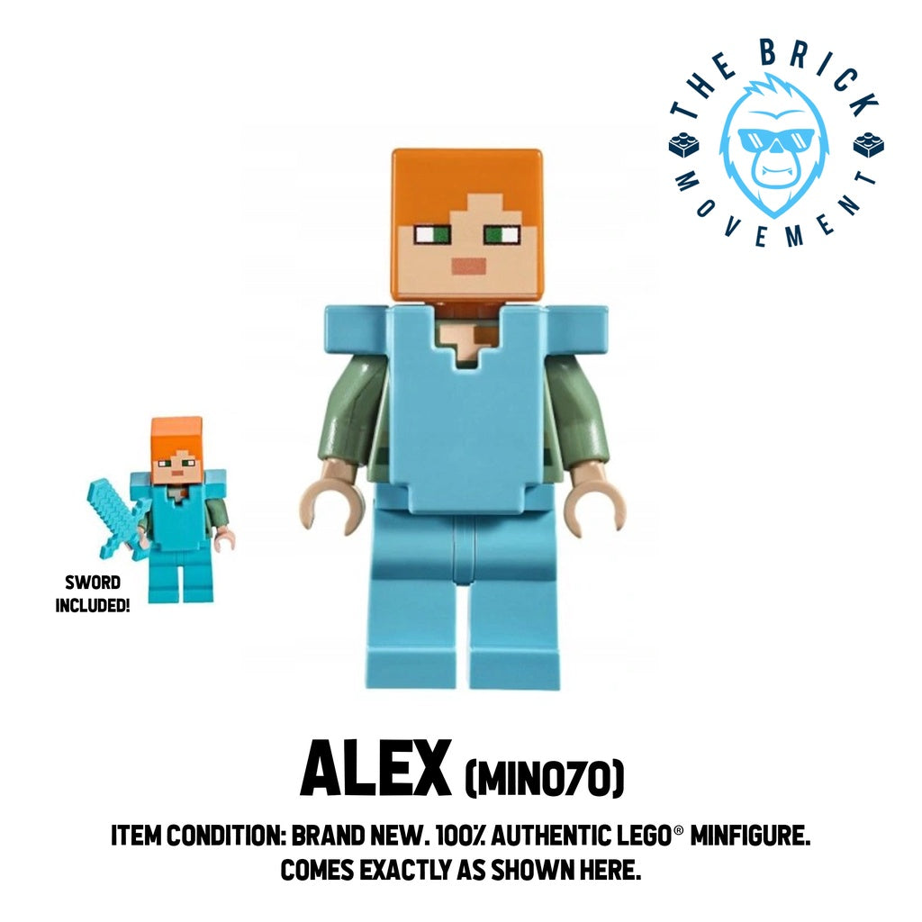 LEGO MINECRAFT Alex Minifigure