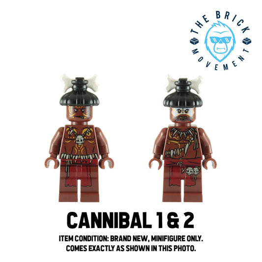 LEGO PIRATES OF THE CARRIBEAN Cannibal 1 & 2 Minifigure Pair