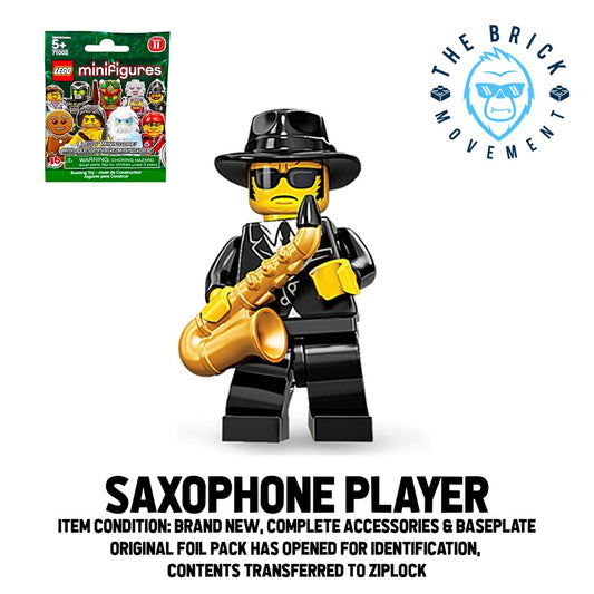 LEGO COLLECTIBLE MINIFIGURE SERIES 11: Saxophone Player Minifigure