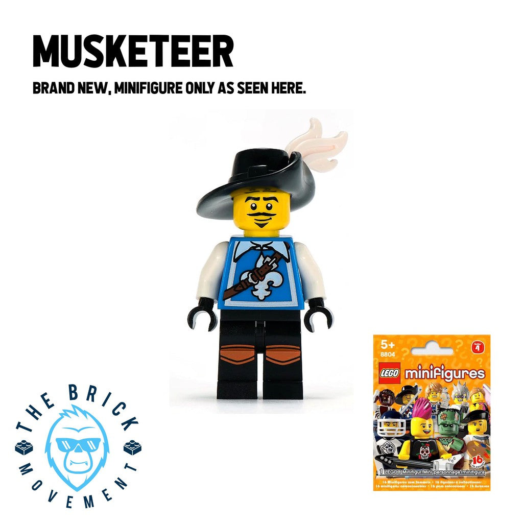 LEGO Collectible Minifigure Series 4: Musketeer Minifigure – The Brick ...