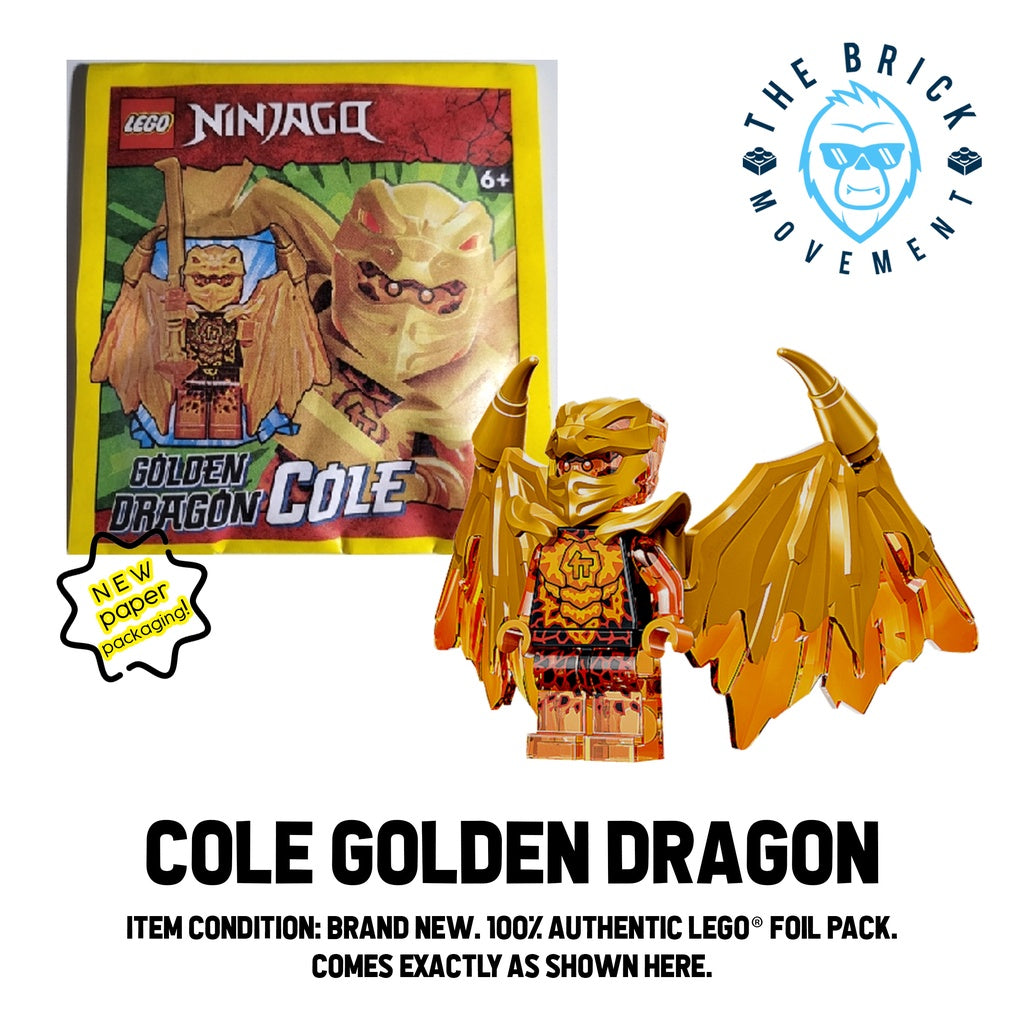 LEGO NINJAGO Cole Golden Dragon Foil Pack