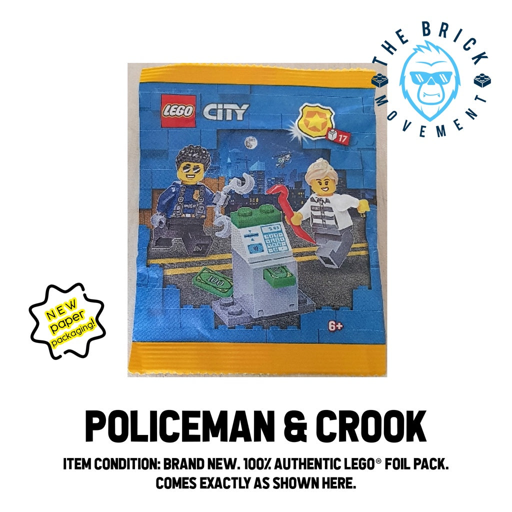 LEGO CITY Policeman and Crook with ATM Foil Pack