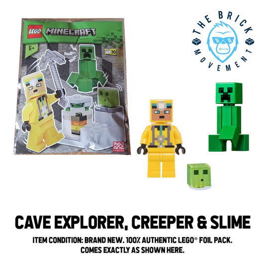 LEGO MINECRAFT Cave Explorer, Creeper & Slime Foil Pack