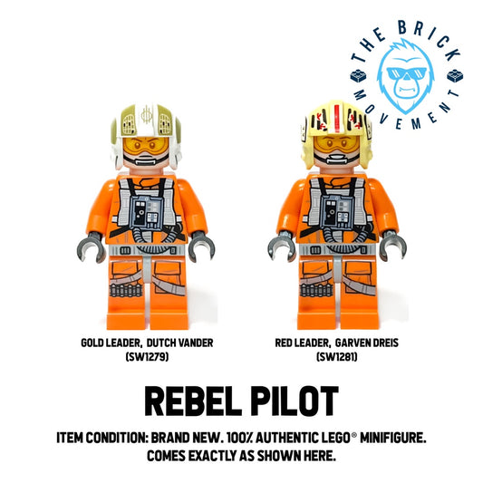 LEGO STAR WARS Rebel Pilot Minifigure Lot