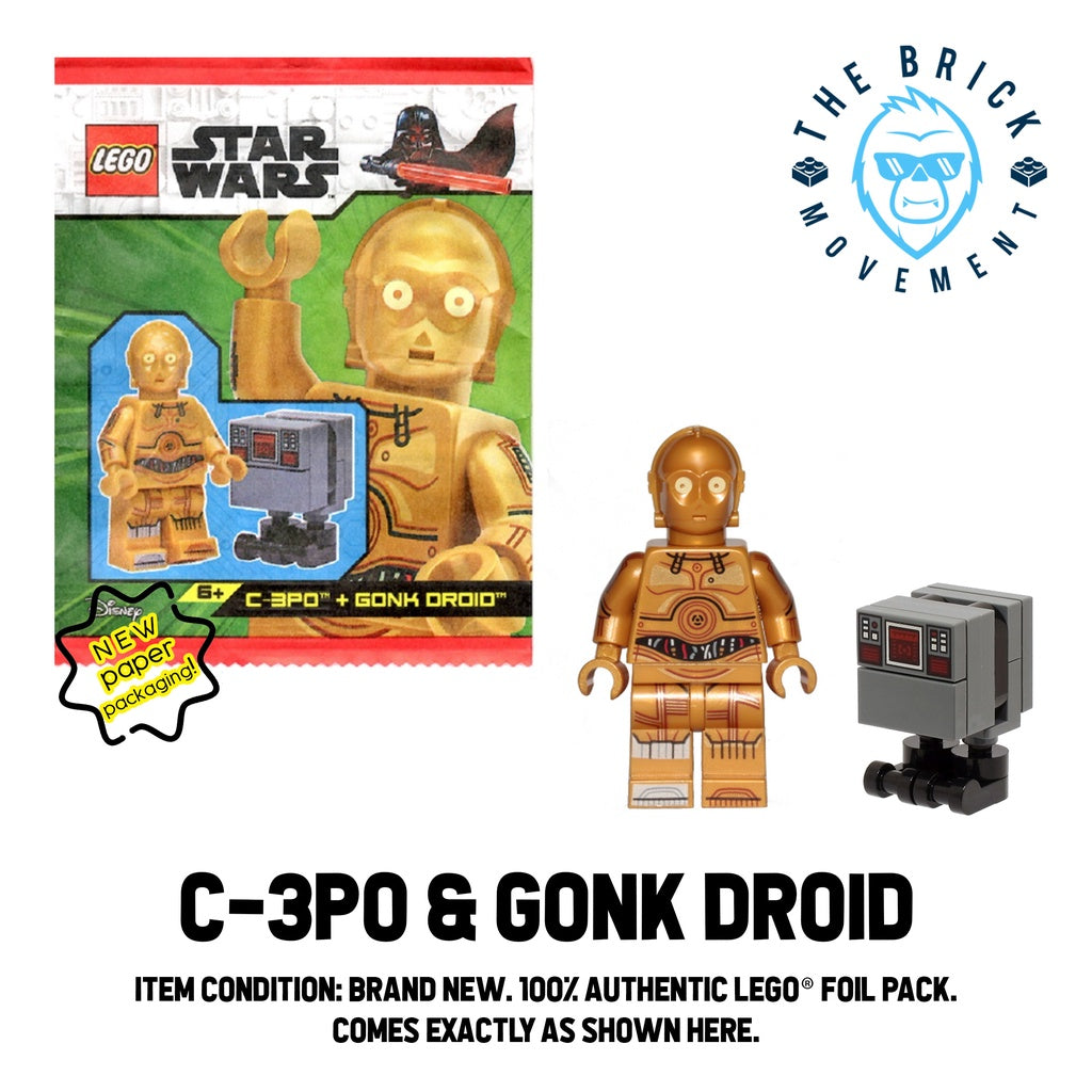 LEGO STAR WARS C-3PO & Gonk Droid Foil Pack