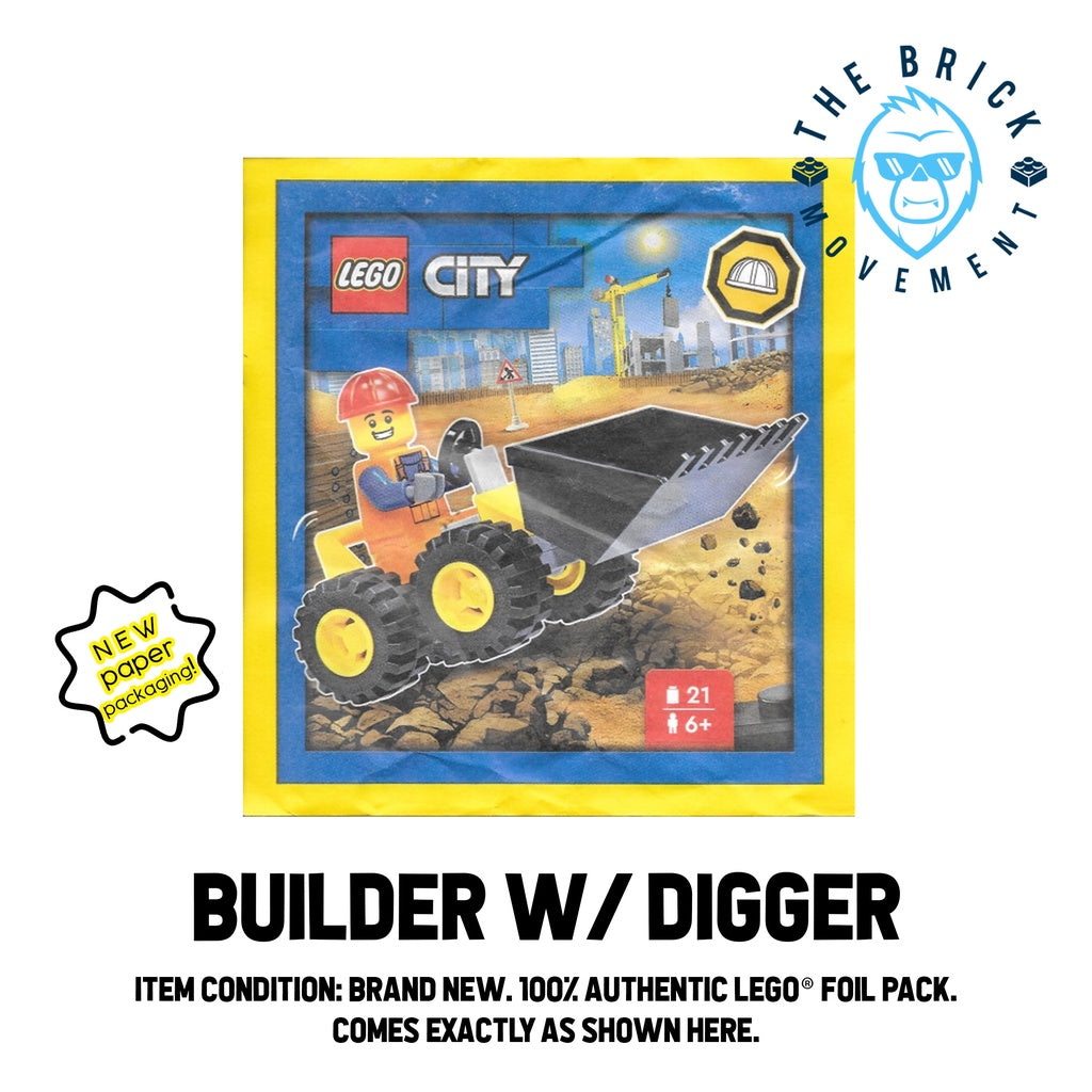 LEGO CITY Builder w/ Digger Foil Pack