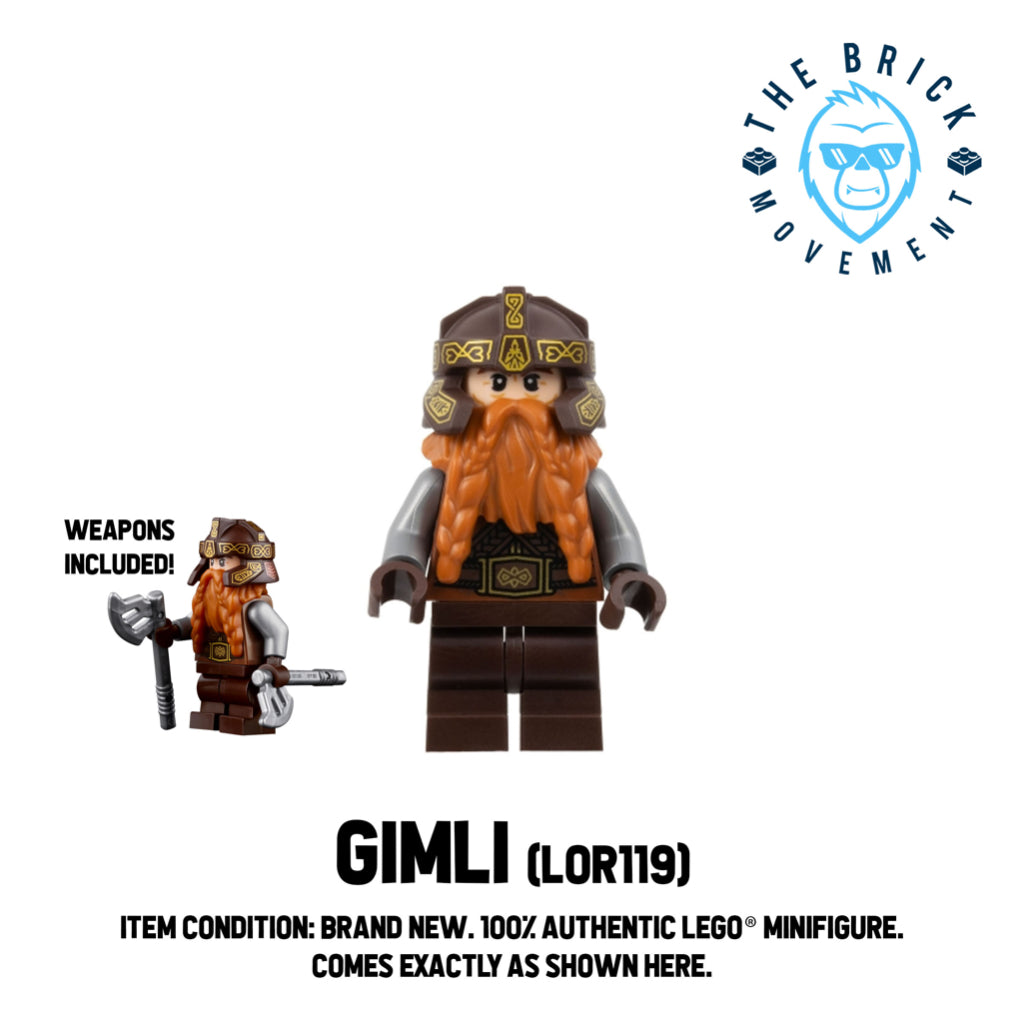 LEGO LORD OF THE RINGS Gimli Minifigure