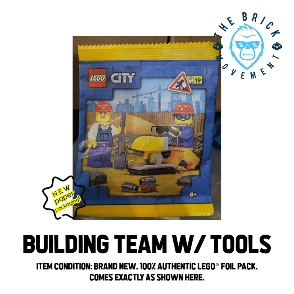 LEGO  CITY Building Team w/ Tools Foil Pack