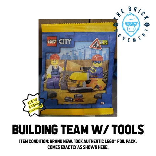 LEGO  CITY Building Team w/ Tools Foil Pack