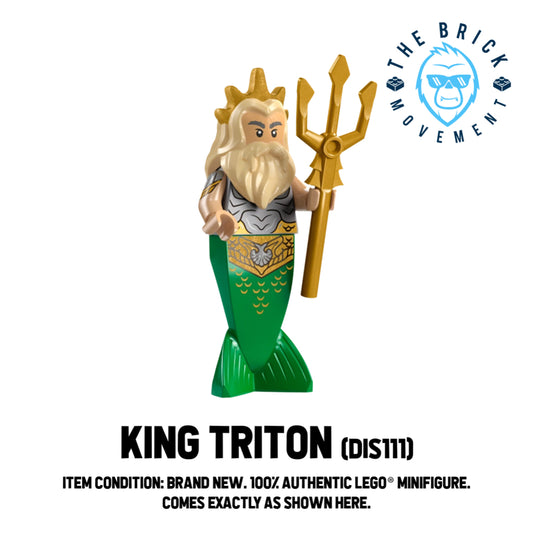 LEGO DISNEY The Little Mermaid King Triton Minifigure