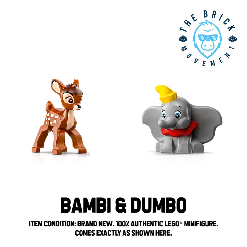 LEGO DISNEY Bambi & Dumbo Minifigure Lot