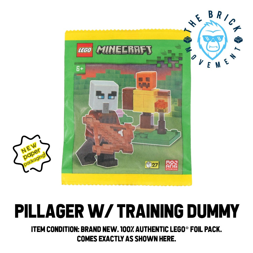 LEGO MINECRAFT Pillager w/ Training Dummy Foil Pack