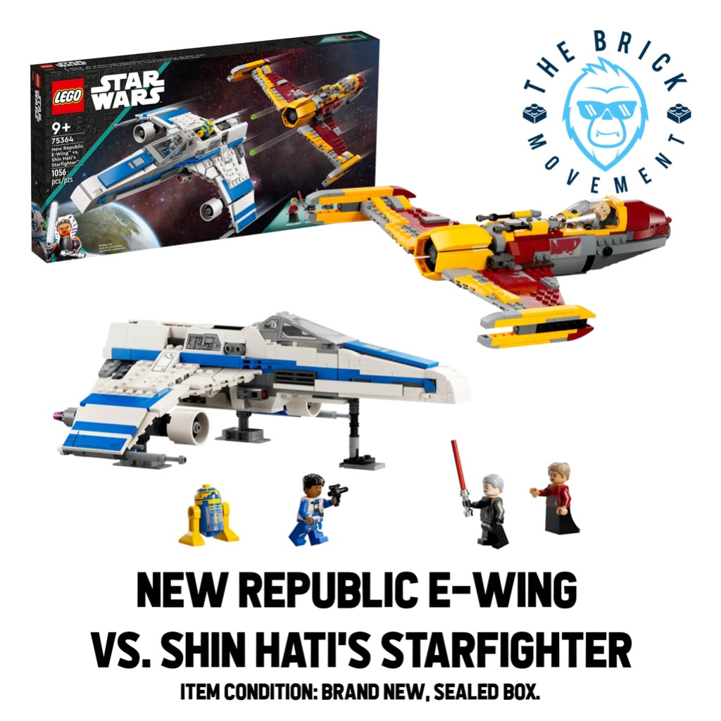 LEGO STAR WARS 75364 New Republic E-Wing vs. Shin Hati's Starfighter Set