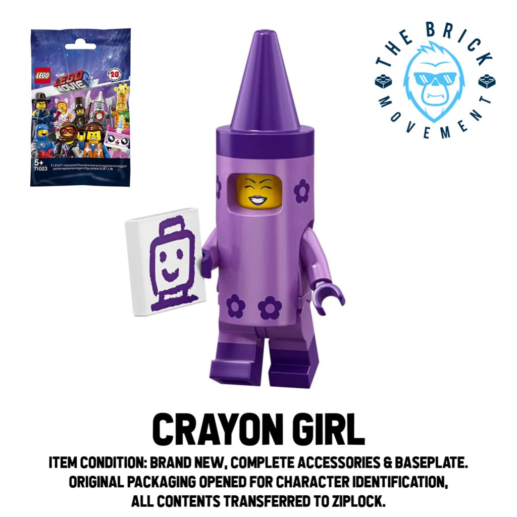 LEGO Collectible Minifigure Series THE LEGO MOVIE 2: Crayon Girl Minifigure