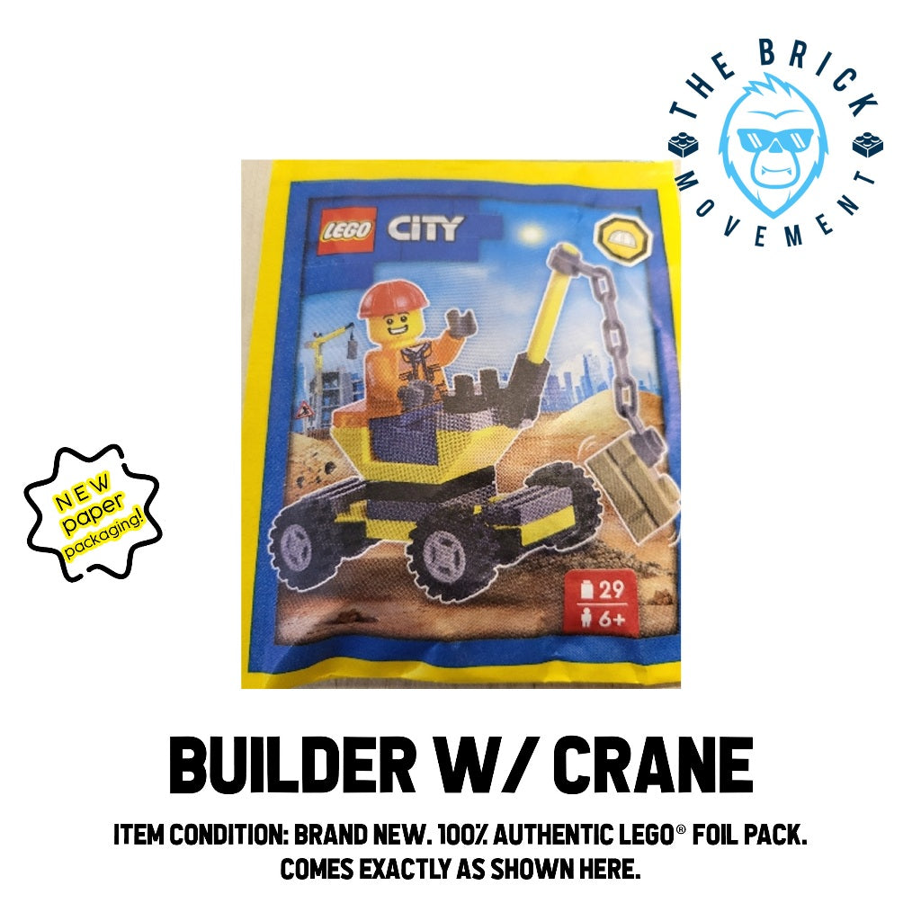 LEGO CITY Builder w/ Crane Foil Pack