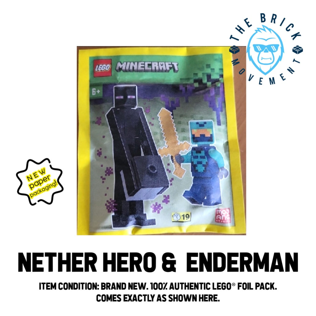 LEGO MINECRAFT Nether Hero & Enderman Foil Pack