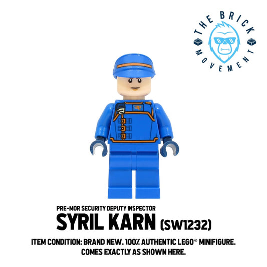 LEGO STAR WARS Pre-Mor Security Deputy Inspector Syril Karn Minifigure