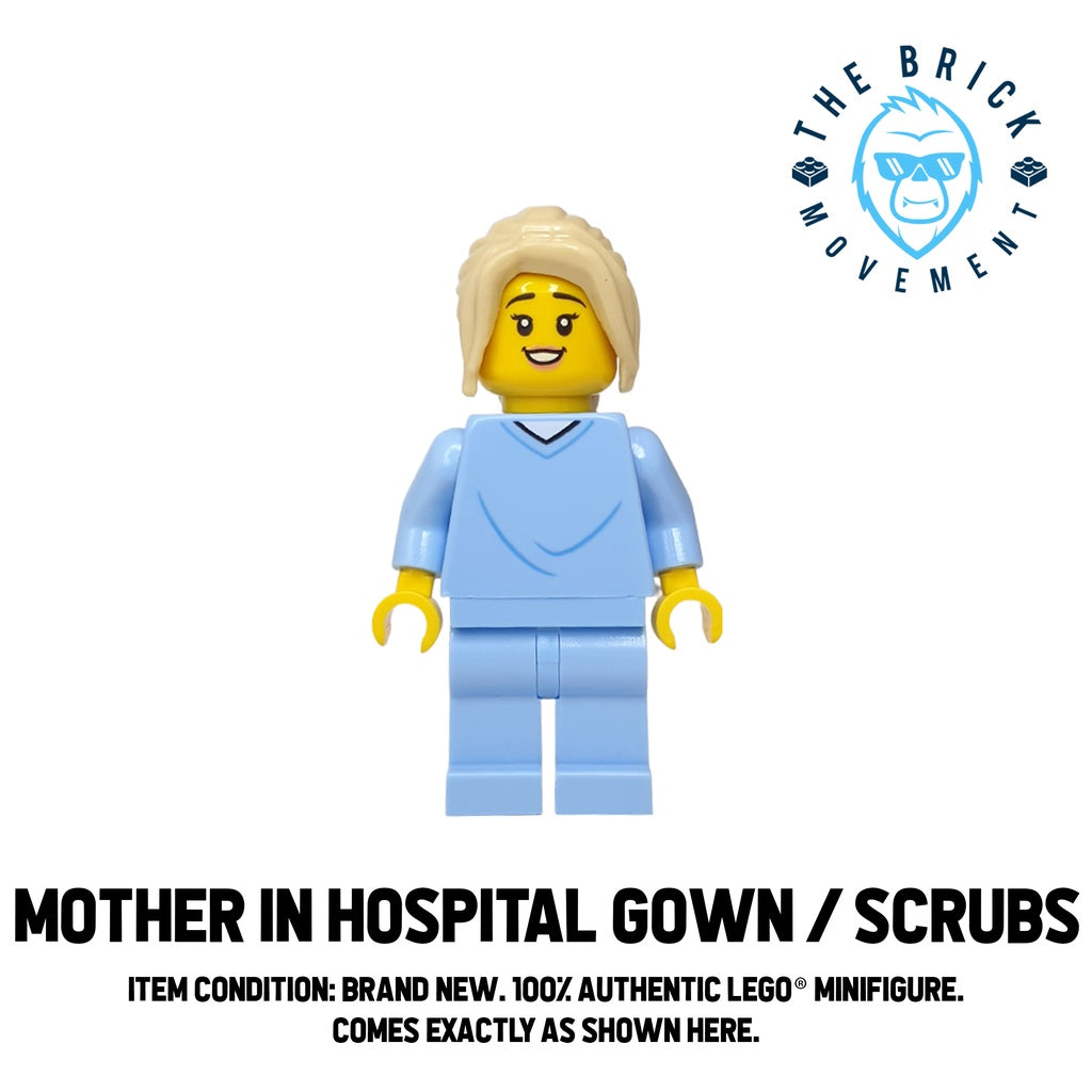 LEGO CITY Mother in Hospital Gown / Scrubs Minifigure