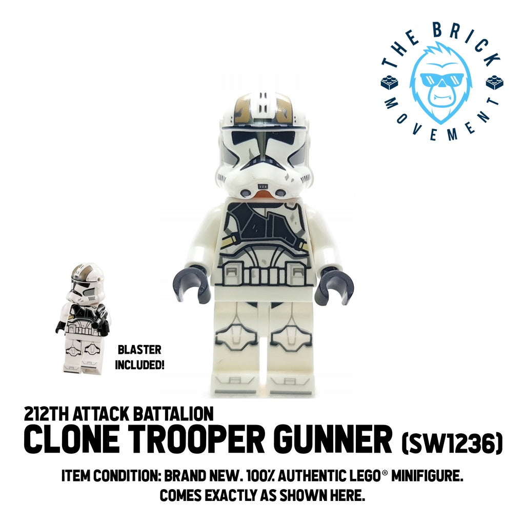 LEGO STAR WARS 212th Attack Battalion Clone Trooper Gunner Minifigure