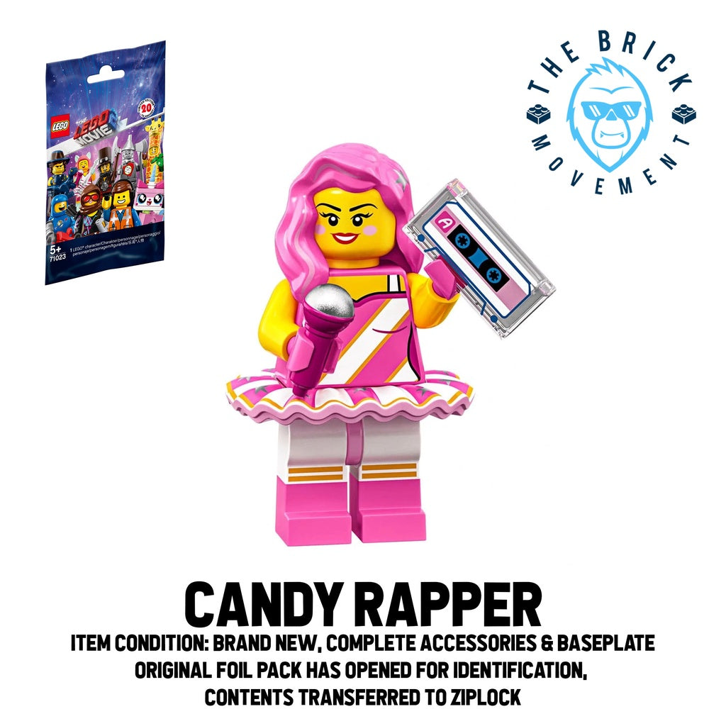 LEGO Collectible Minifigure Series THE LEGO MOVIE 2: Candy Rapper Mini ...