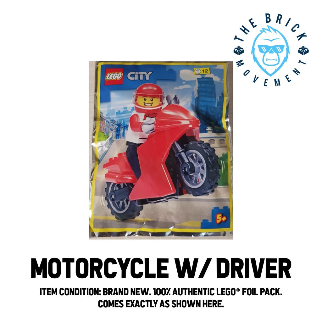 LEGO CITY Motorcycle w/ Driver Foil Pack