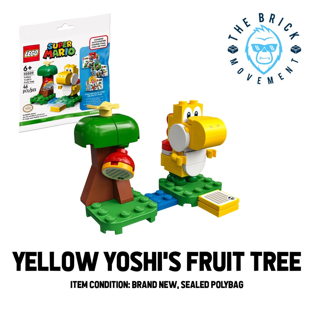 LEGO SUPER MARIO Yellow Yoshi's Fruit Tree Polybag