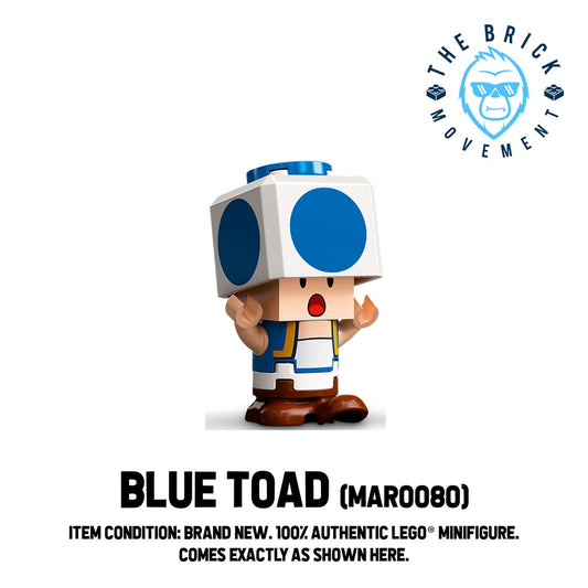 LEGO SUPER MARIO Blue Toad Minifigure